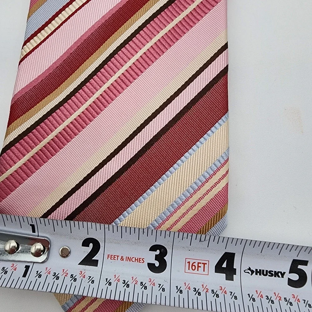 Charles Tyrwhitt Multicolor Striped Men's 100% Silk Tie.‎ Made In Italy NWOT